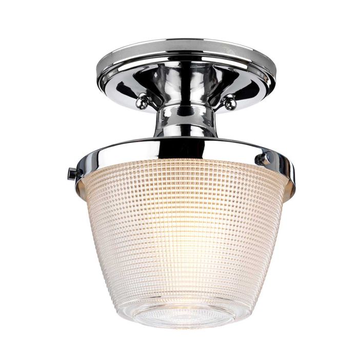 Dublin Ø18 Poliertes Chrom badezimmerlampe Von Elstead Lighting - Sie entspricht der Schutzart IP44 und ist f&uuml;r den Einsatz in Feuchtr&auml;umen geeignet.