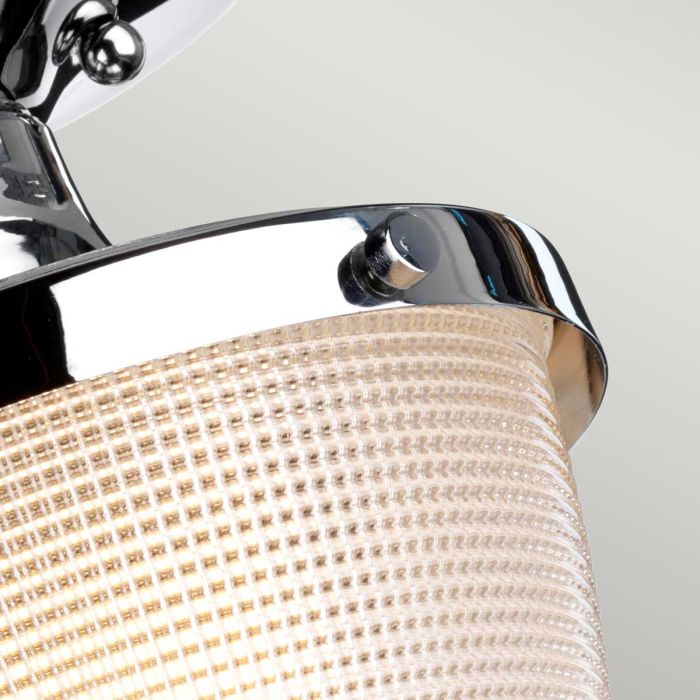 Dublin Ø18 Poliertes Chrom badezimmerlampe Von Elstead Lighting - Sie entspricht der Schutzart IP44 und ist f&uuml;r den Einsatz in Feuchtr&auml;umen geeignet.