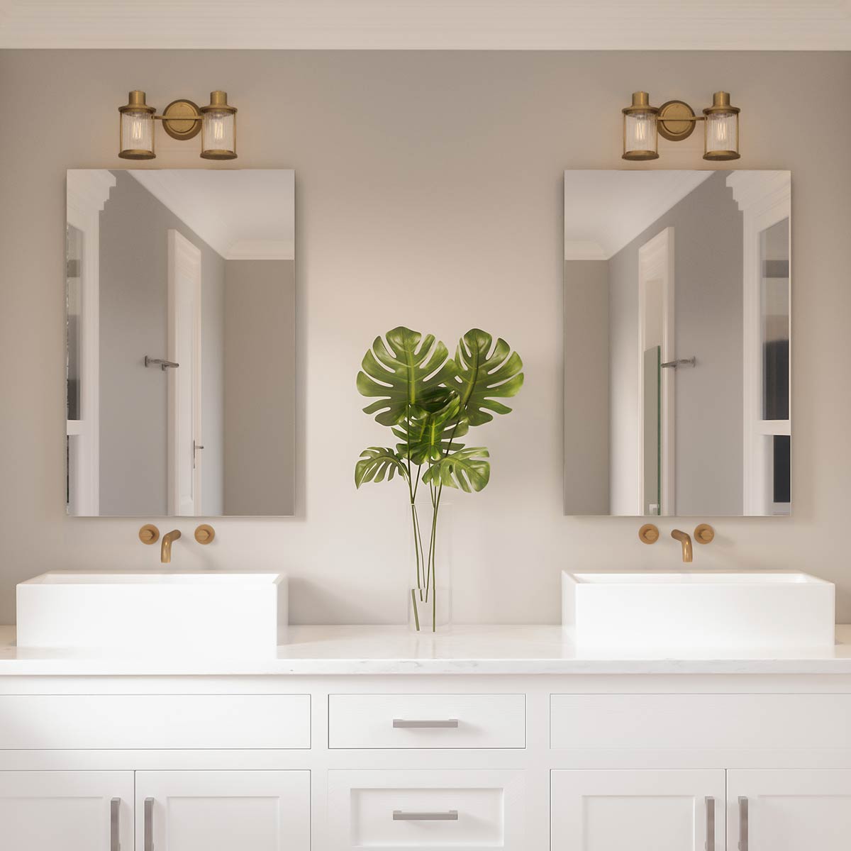 Riggs 38cm Rohmessing badezimmerlampe Von Elstead Lighting - Aus Stahl gefertigt und mit einer robusten Konstruktion sorgt Riggs für stilvolles und funktionales Licht im Zuhause.