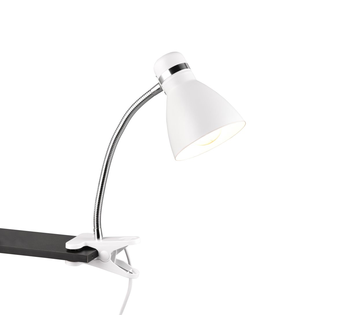 Harvey Weiß klemmlampe Von Trio Lighting - Die mattweiße Leuchte lässt sich problemlos mit unterschiedlichen Einrichtungs- und Farbkonzepten kombinieren und fügt sich harmonisch in Ihr Interieur ein.