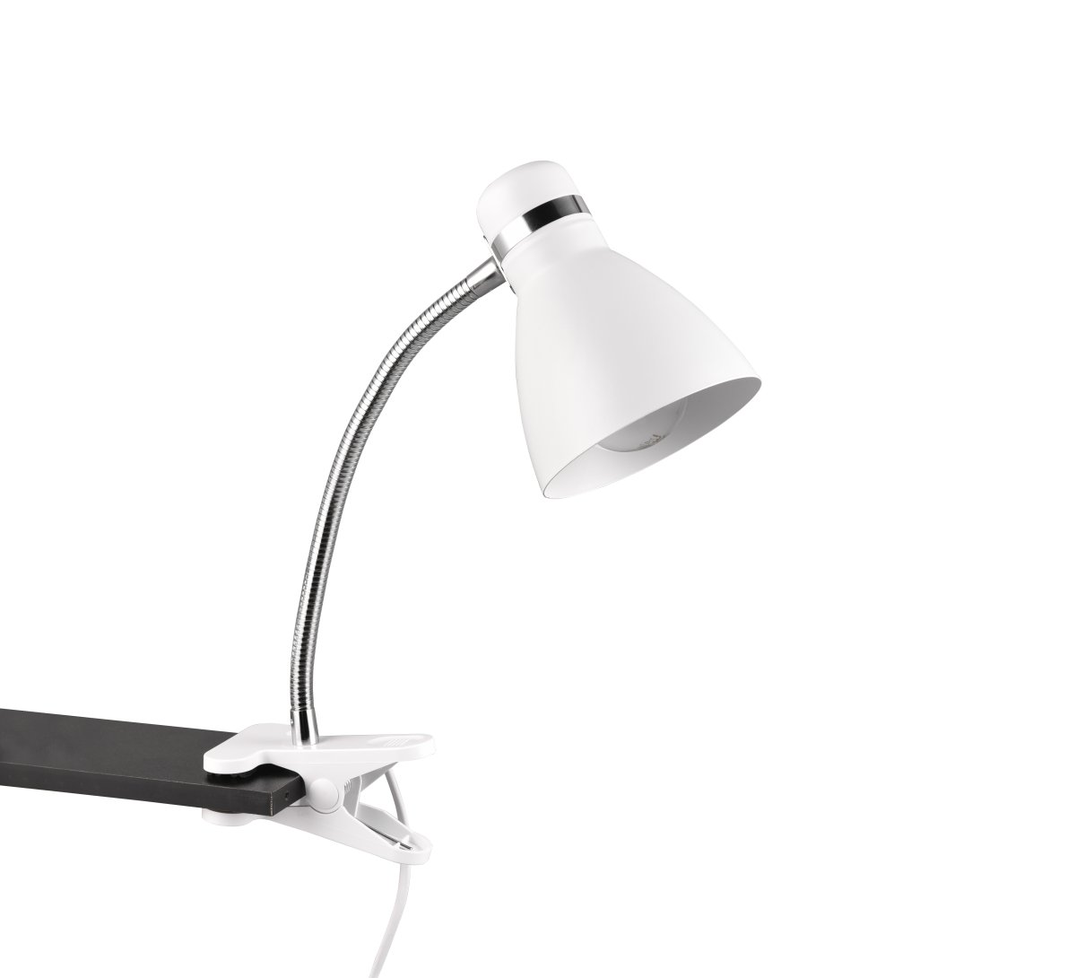 Harvey Weiß klemmlampe Von Trio Lighting - Die mattweiße Leuchte lässt sich problemlos mit unterschiedlichen Einrichtungs- und Farbkonzepten kombinieren und fügt sich harmonisch in Ihr Interieur ein.