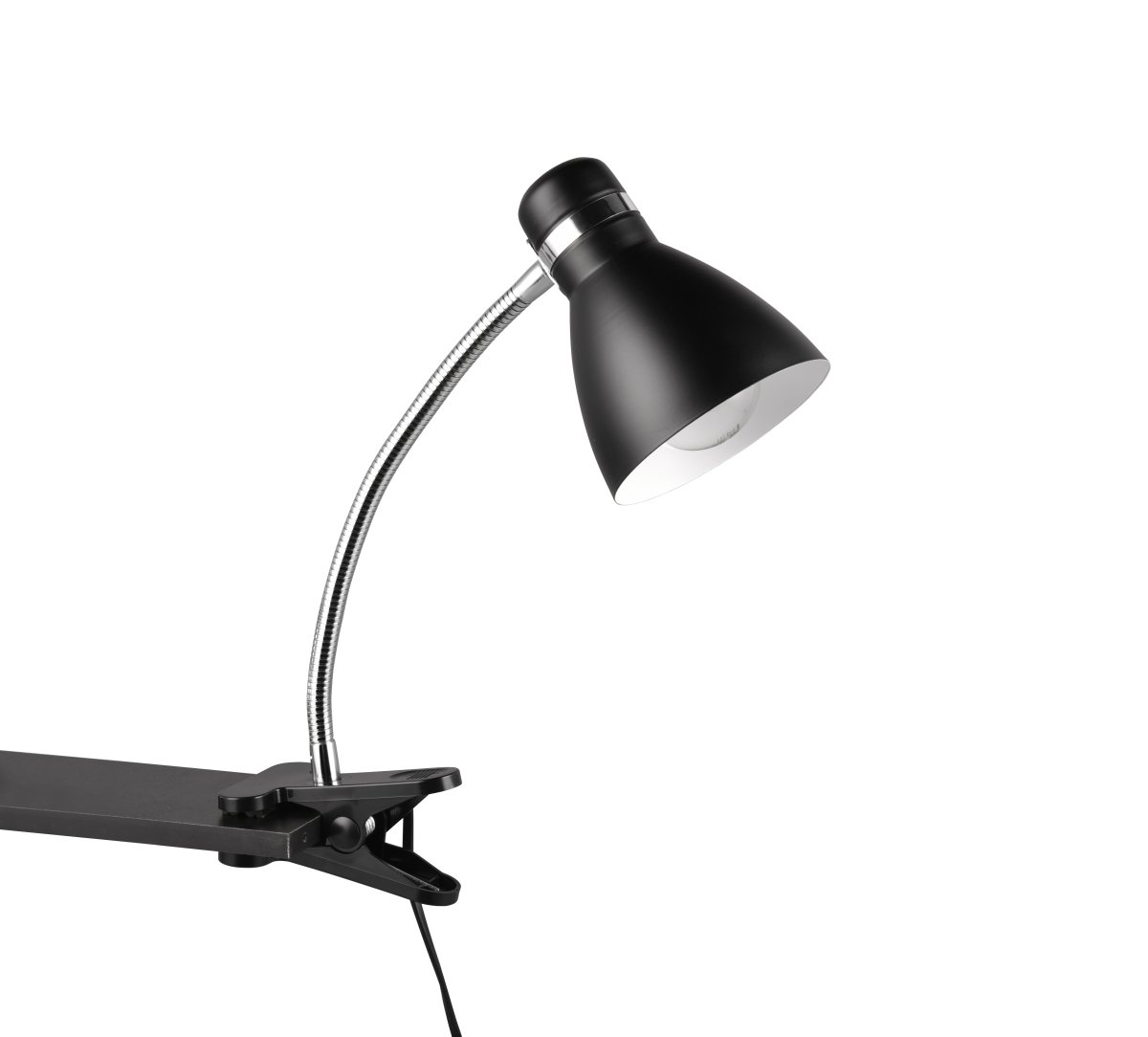Harvey Schwarz klemmlampe Von Trio Lighting - Die mattschwarze Leuchte lässt sich problemlos mit unterschiedlichen Einrichtungs- und Farbkonzepten kombinieren und fügt sich harmonisch in Ihr Interieur ein.