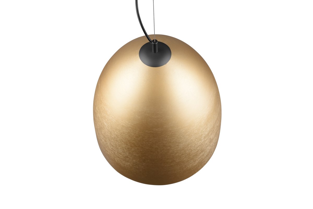 Tilda Ø40 Mattes Messing hängelampe Von Trio Lighting - Die elegante Form und die moderne matte Messingfarbe schaffen eine warme und einladende Atmosphäre.
