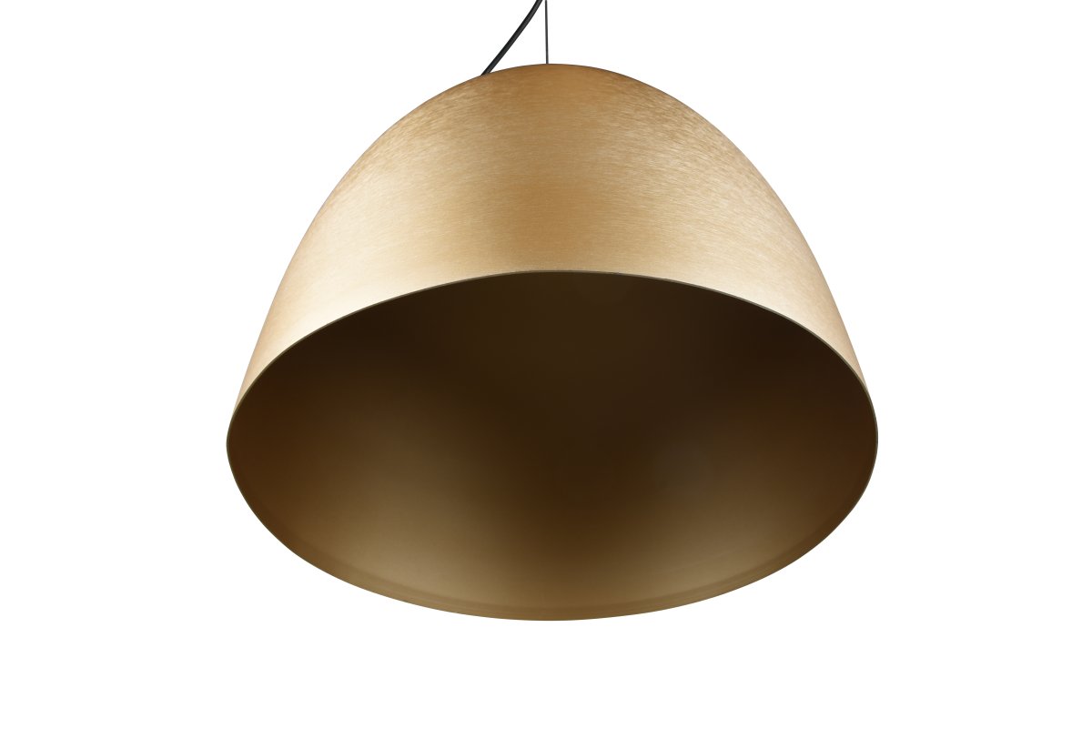 Tilda Ø40 Mattes Messing hängelampe Von Trio Lighting - Die elegante Form und die moderne matte Messingfarbe schaffen eine warme und einladende Atmosphäre.