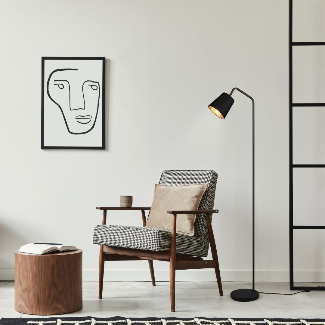 Buddy Schwarz stehlampe Von Trio Lighting - 