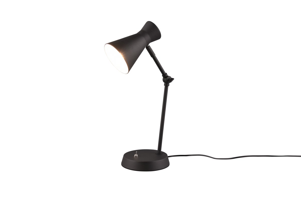Enzo 50cm Schwarz schreibtischlampe Von Trio Lighting - 