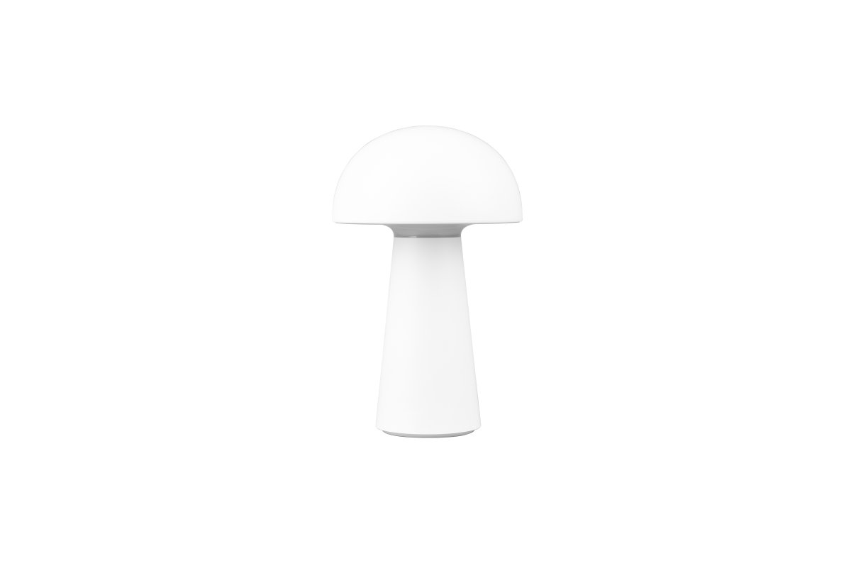 Lennon 22cm Weiß tragbare Von Trio Lighting - Die Tischlampe Lennon kombiniert stilvolles Design mit praktischer Funktion und ist perfekt f&uuml;r den Einsatz im Innen- und Au&szlig;enbereich geeignet.