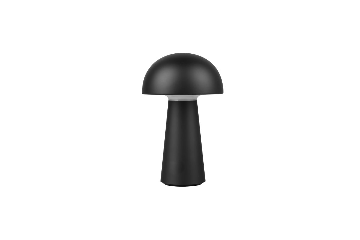 Lennon 22cm Schwarz tragbare Von Trio Lighting - Die Tischlampe Lennon kombiniert stilvolles Design mit praktischer Funktion und ist perfekt f&uuml;r den Einsatz im Innen- und Au&szlig;enbereich geeignet.