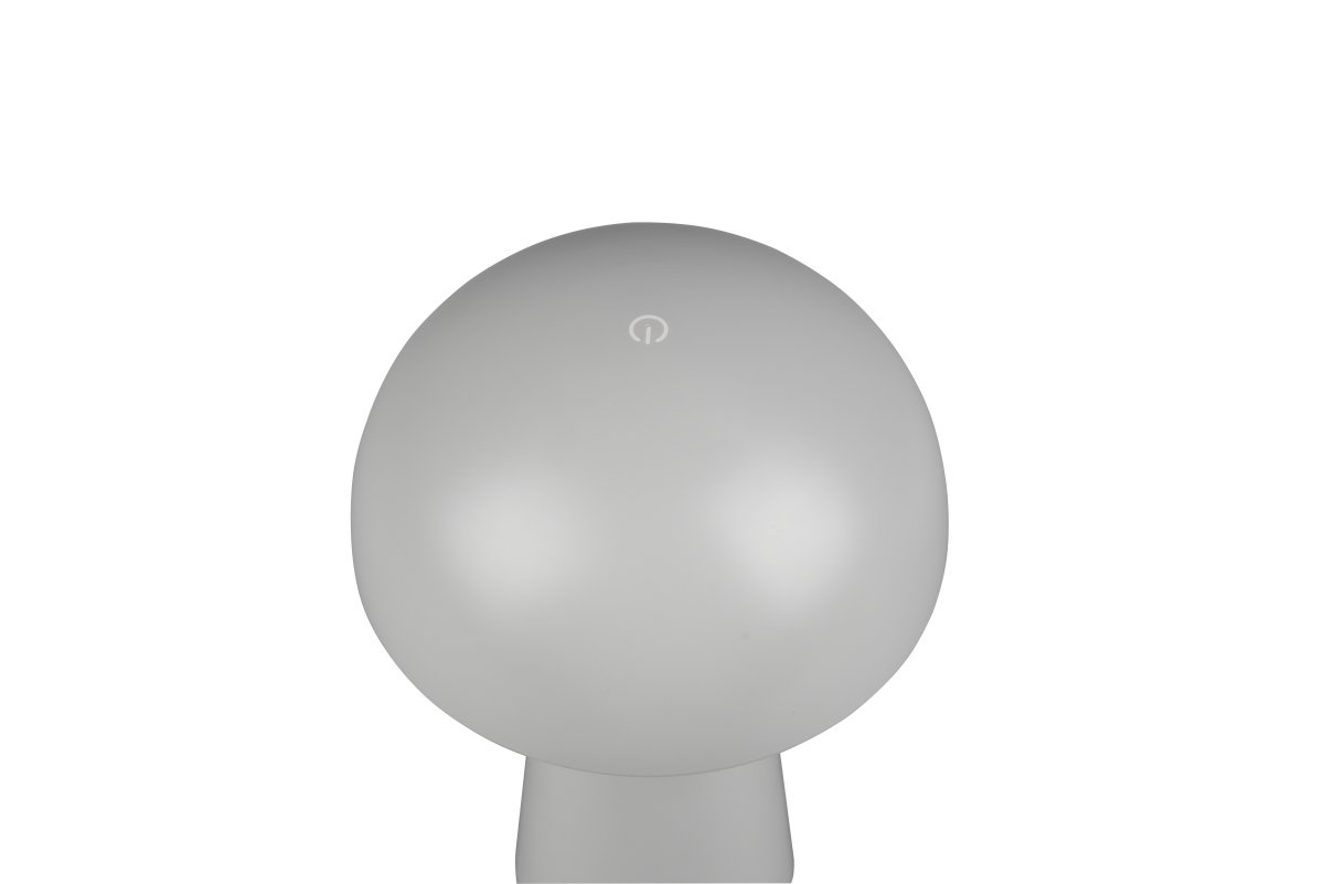 Lennon 22cm Grau tragbare Von Trio Lighting - Die Tischlampe Lennon kombiniert stilvolles Design mit praktischer Funktion und ist perfekt für den Einsatz im Innen- und Außenbereich geeignet.