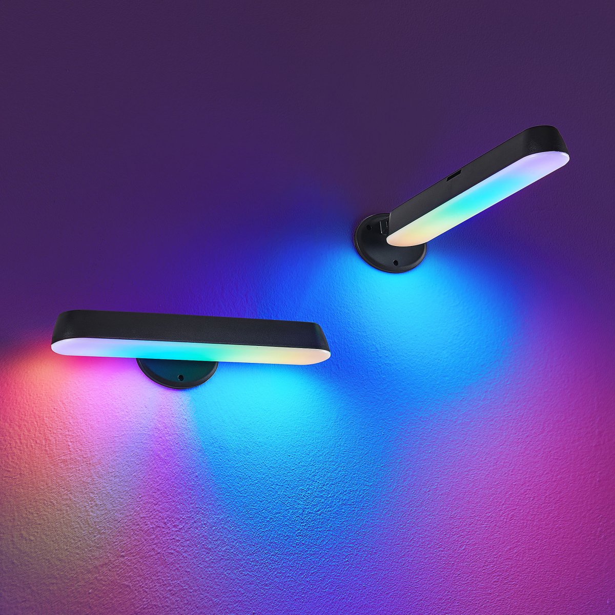 Game 28cm Schwarz tischlampe Von Trio Lighting - Umgebungsgeräusche, die die Lichteffekte mit Musik, Filmen und Spielen synchronisieren und so für ein noch intensiveres Erlebnis sorgen.