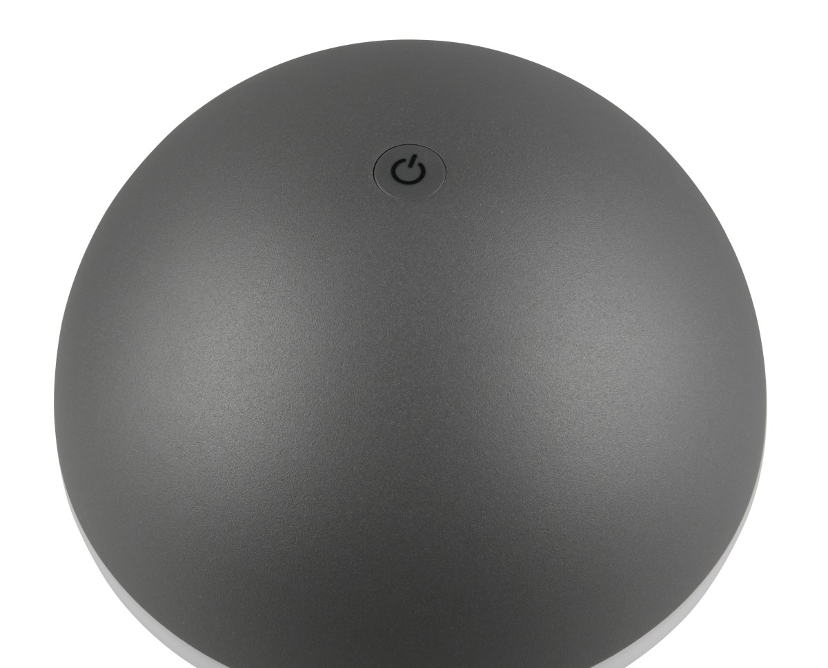 Fungo 30cm Anthrazit tragbare Von Trio Lighting - Mit Touch-Funktion zur Dimmbarkeit und einstellbaren Lichtfarbe sowie separater Ladestation ist sie eine flexible Lichtquelle für drinnen und draußen.