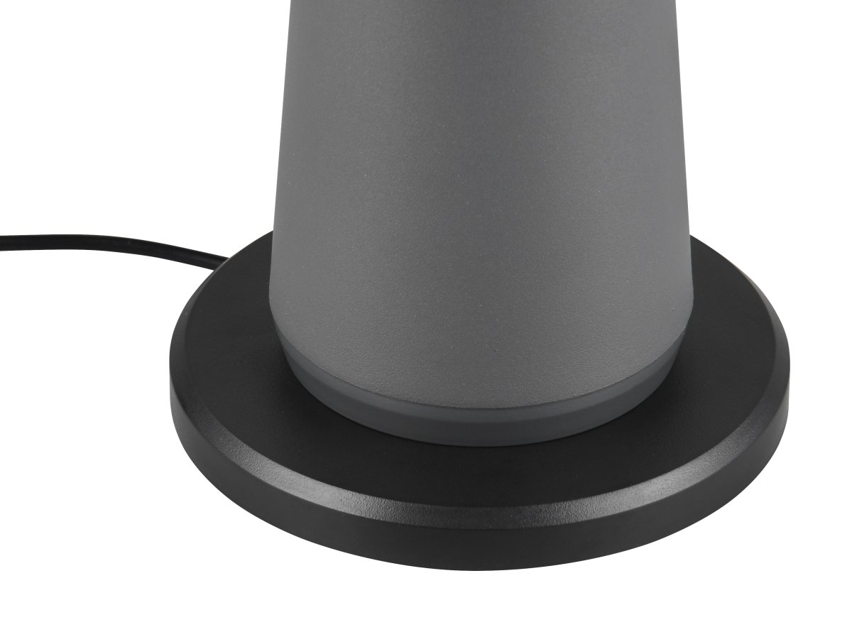 Fungo 30cm Anthrazit tragbare Von Trio Lighting - Mit Touch-Funktion zur Dimmbarkeit und einstellbaren Lichtfarbe sowie separater Ladestation ist sie eine flexible Lichtquelle für drinnen und draußen.