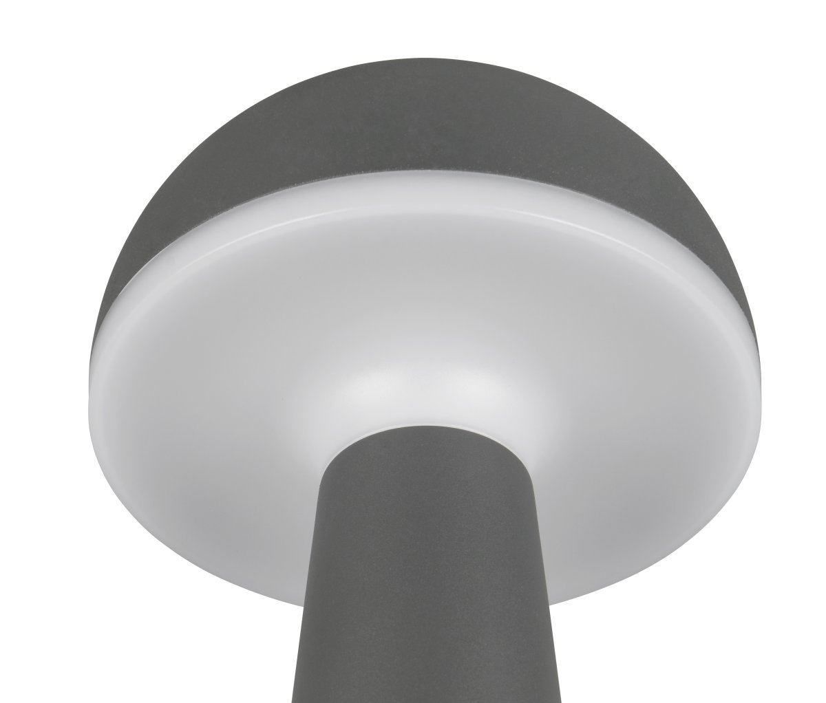 Fungo 30cm Anthrazit tragbare Von Trio Lighting - Mit Touch-Funktion zur Dimmbarkeit und einstellbaren Lichtfarbe sowie separater Ladestation ist sie eine flexible Lichtquelle für drinnen und draußen.