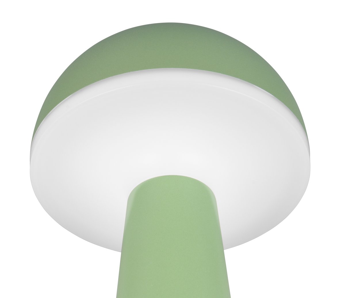 Fungo 30cm Grün tragbare Von Trio Lighting - Mit Touch-Funktion zur Dimmbarkeit und einstellbaren Lichtfarbe sowie separater Ladestation ist sie eine flexible Lichtquelle für drinnen und draußen.