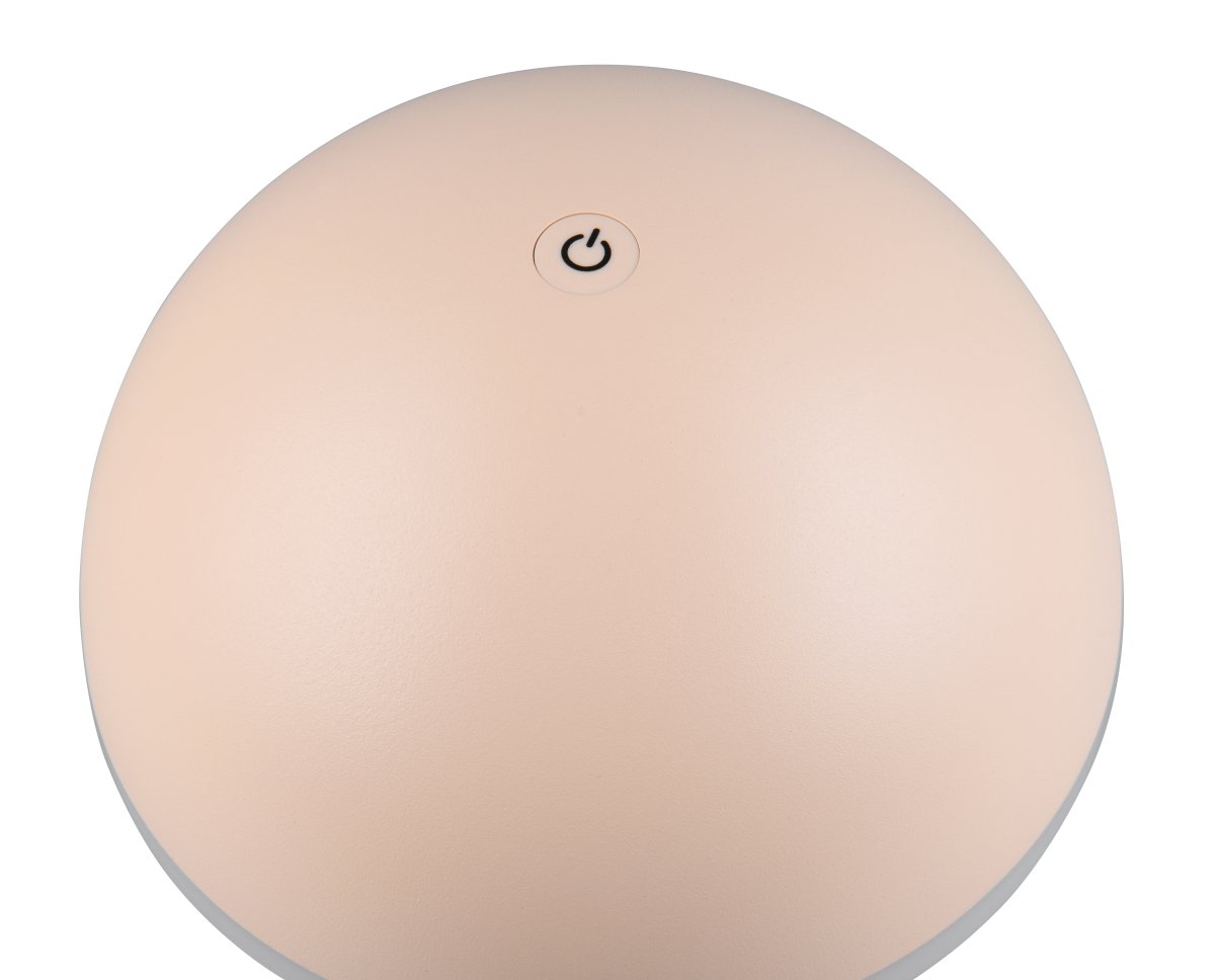 Fungo 30cm Sand tragbare Von Trio Lighting - Mit Touch-Funktion zur Dimmbarkeit und einstellbaren Lichtfarbe sowie separater Ladestation ist sie eine flexible Lichtquelle für drinnen und draußen.