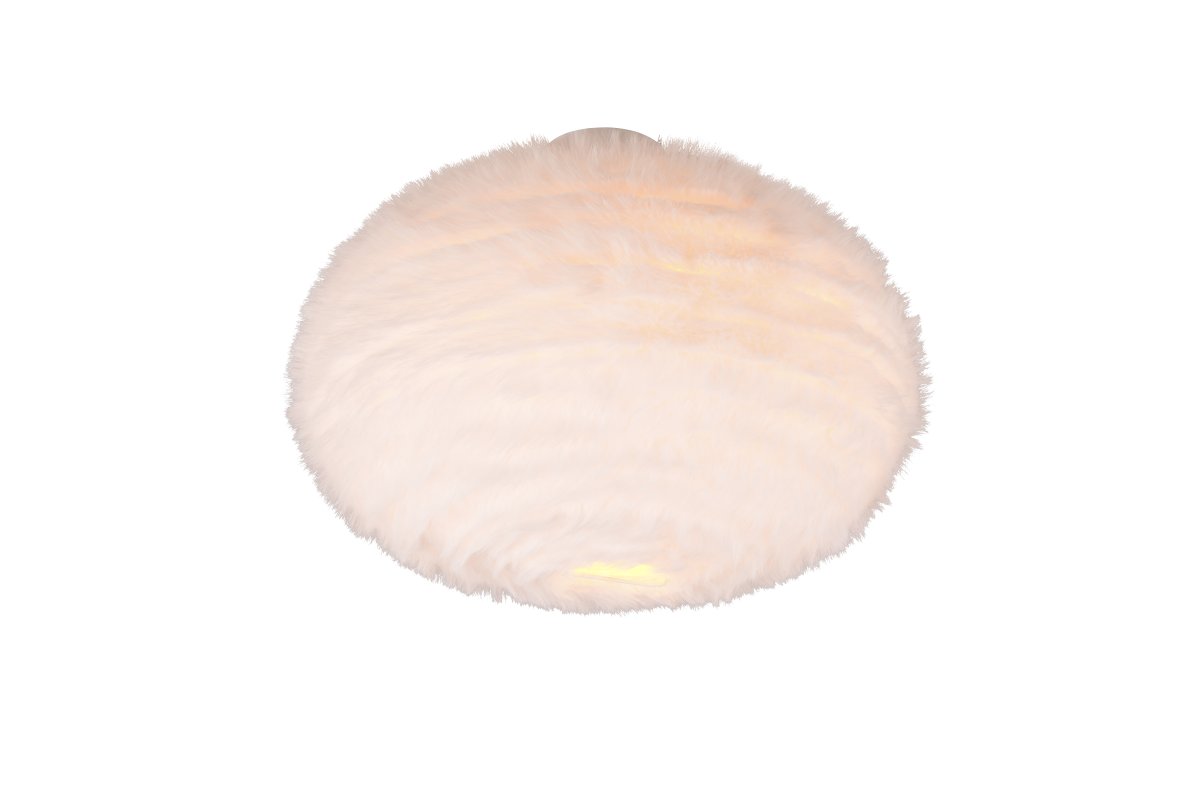Furry Ø50 Weiß deckenleuchte Von Trio Lighting - Das sandfarbene Design lässt sich problemlos mit verschiedenen Farbkonzepten kombinieren und fügt sich so besonders harmonisch in Ihre Wohnräume ein.
