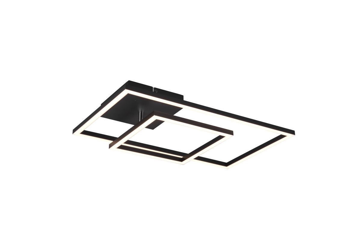 Padella 63cm Schwarz deckenleuchte Von Trio Lighting - Das elegante Design in Mattschwarz macht Padella zu einer stilvollen Erg&auml;nzung moderner Inneneinrichtungen und bietet endlose Kombinationsm&ouml;glichkeiten f&uuml;r eine anspruchsvolle und pers&ouml;nliche Note.