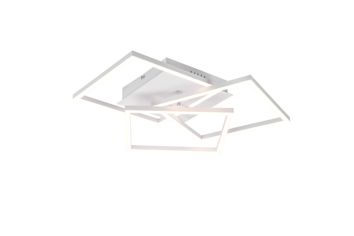 Mobile 42cm Weiß deckenleuchte Von Trio Lighting - Mobile ist ein Lichtobjekt in geometrischen Formen, das ein stilvolles Statement an der Wand setzt.