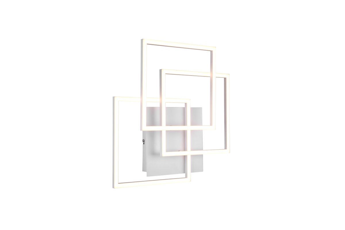 Mobile 42cm Weiß deckenleuchte Von Trio Lighting - Mobile ist ein Lichtobjekt in geometrischen Formen, das ein stilvolles Statement an der Wand setzt.