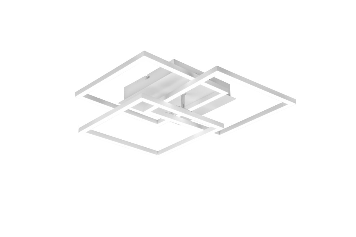 Mobile 42cm Weiß deckenleuchte Von Trio Lighting - Mobile ist ein Lichtobjekt in geometrischen Formen, das ein stilvolles Statement an der Wand setzt.