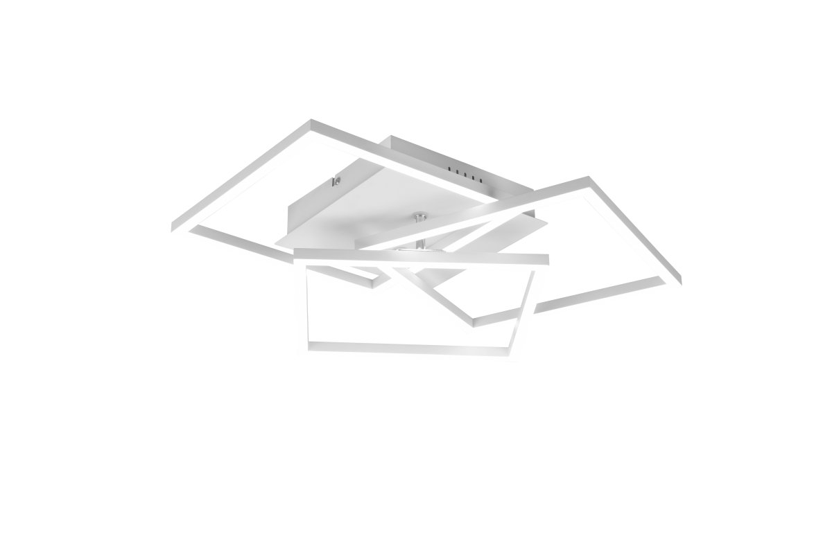 Mobile 42cm Weiß deckenleuchte Von Trio Lighting - Mobile ist ein Lichtobjekt in geometrischen Formen, das ein stilvolles Statement an der Wand setzt.