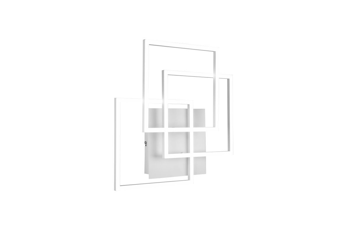 Mobile 42cm Weiß deckenleuchte Von Trio Lighting - Mobile ist ein Lichtobjekt in geometrischen Formen, das ein stilvolles Statement an der Wand setzt.