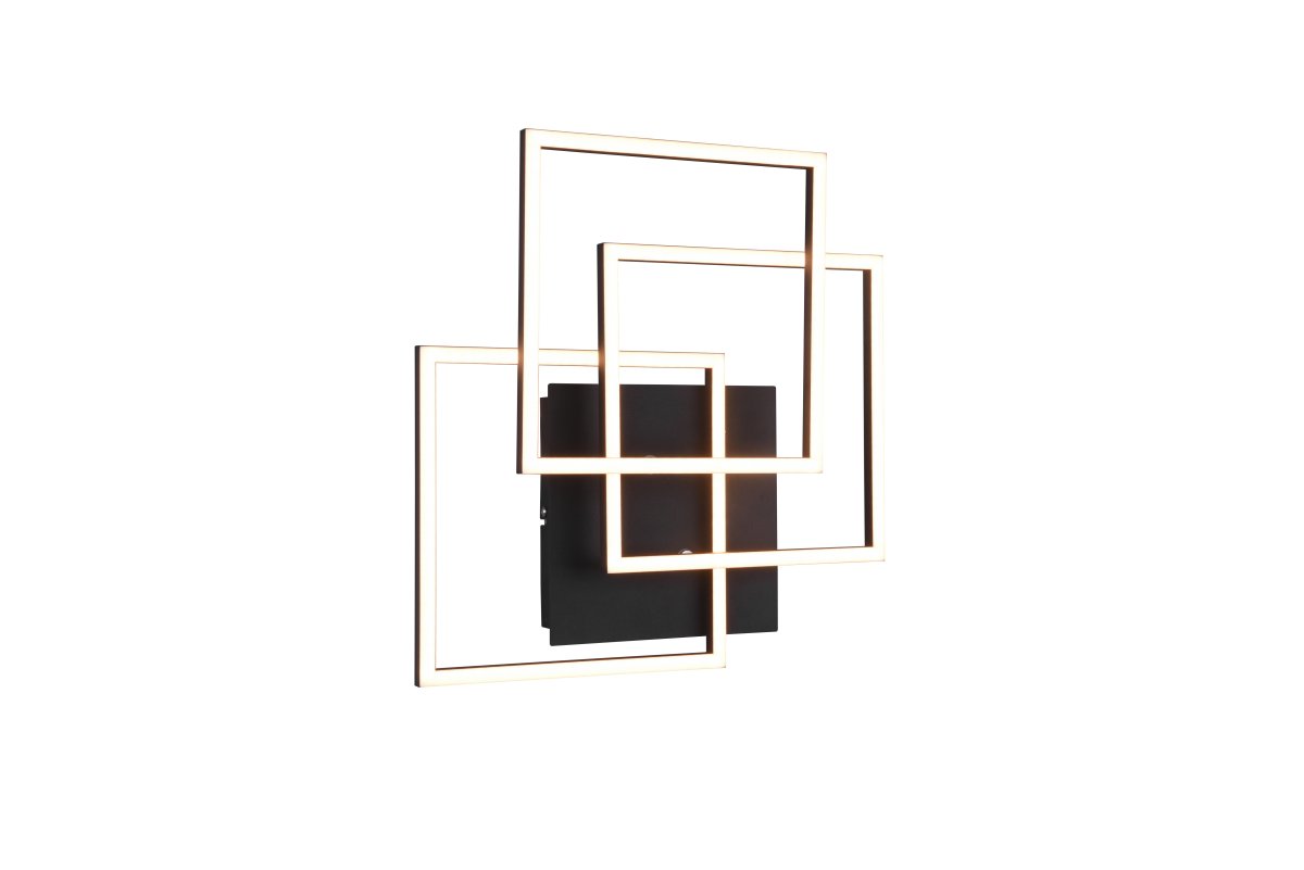 Mobile 42cm Schwarz deckenleuchte Von Trio Lighting - Mobile ist ein Lichtobjekt in geometrischen Formen, das ein stilvolles Statement an der Wand setzt.