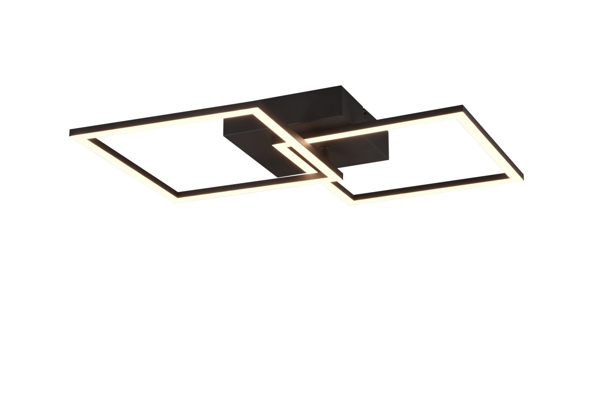Trail 60cm Schwarz deckenleuchte Von Trio Lighting - Die Decken- und Wandleuchte Trail ist ein stylischer Hingucker, der durch sein geometrisches und drehbares Design besticht.
