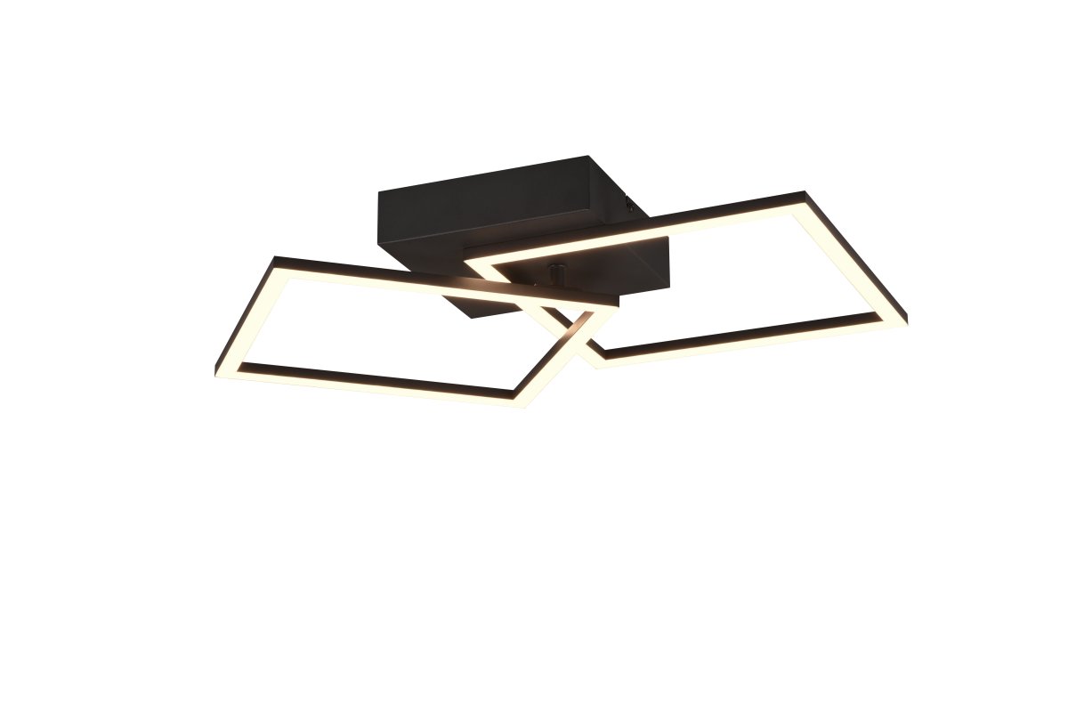 Trail 60cm Schwarz deckenleuchte Von Trio Lighting - Die Decken- und Wandleuchte Trail ist ein stylischer Hingucker, der durch sein geometrisches und drehbares Design besticht.