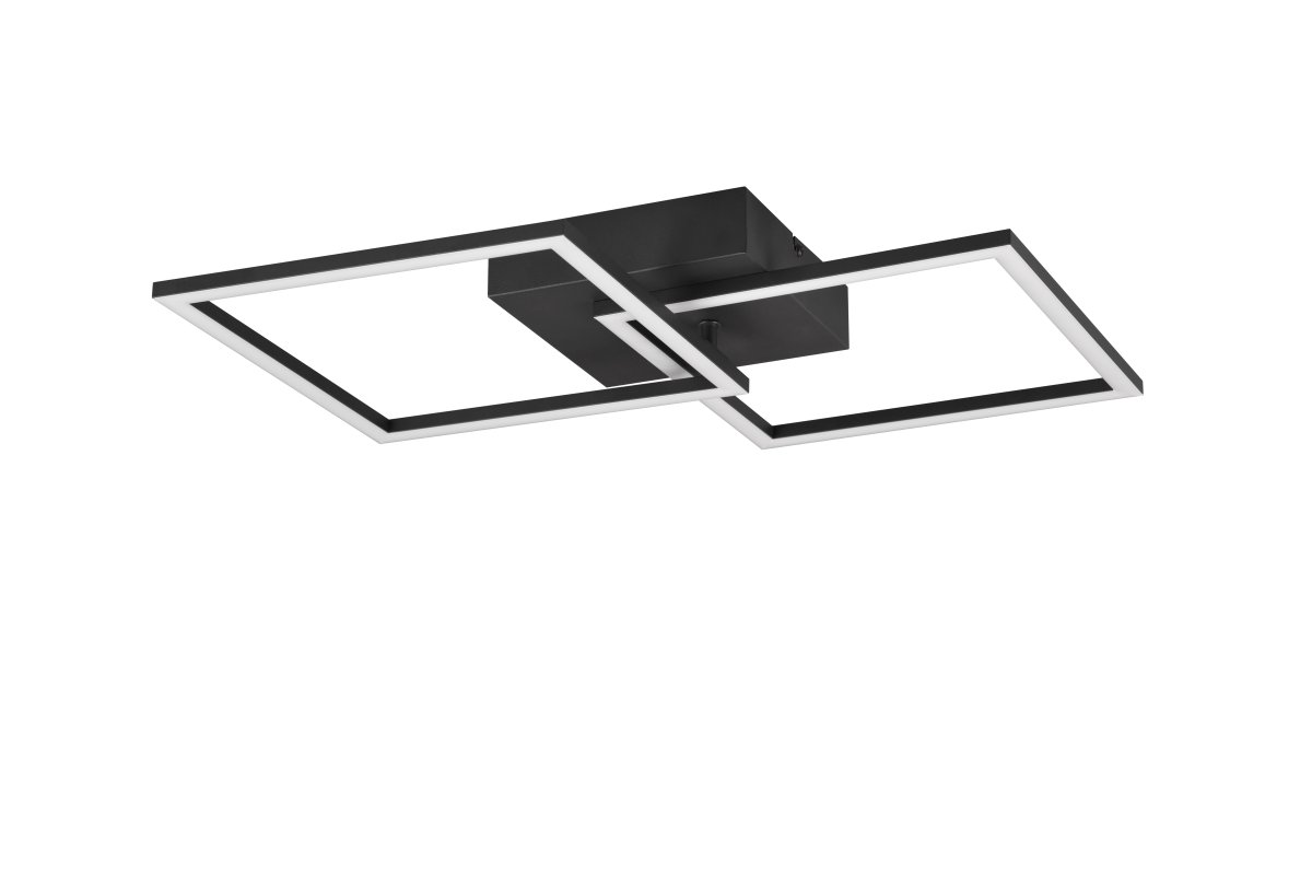 Trail 60cm Schwarz deckenleuchte Von Trio Lighting - Die Decken- und Wandleuchte Trail ist ein stylischer Hingucker, der durch sein geometrisches und drehbares Design besticht.