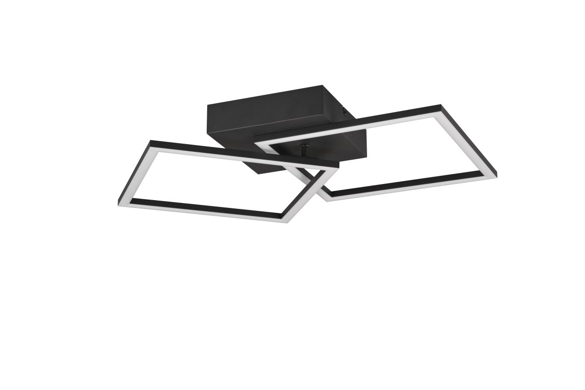 Trail 60cm Schwarz deckenleuchte Von Trio Lighting - Die Decken- und Wandleuchte Trail ist ein stylischer Hingucker, der durch sein geometrisches und drehbares Design besticht.