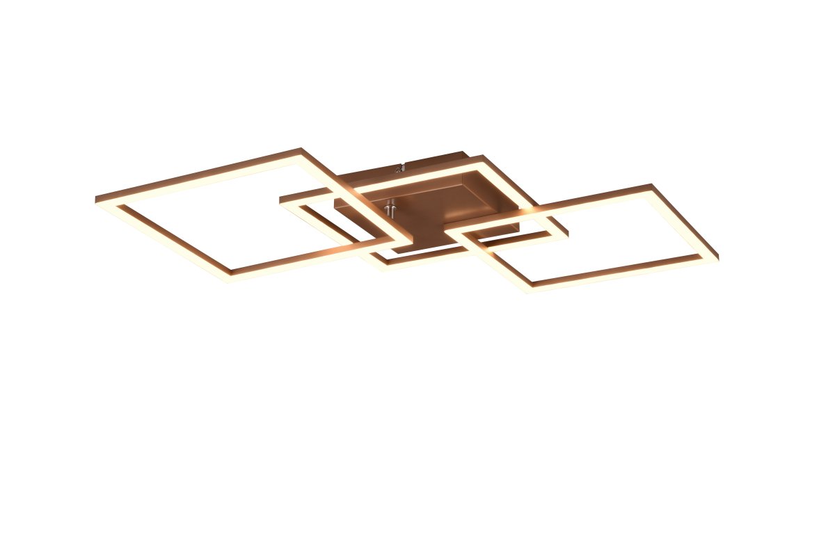 Trail 74cm Braun deckenleuchte Von Trio Lighting - Die Decken- und Wandleuchte Trail ist ein stylischer Hingucker, der durch sein geometrisches und drehbares Design besticht.