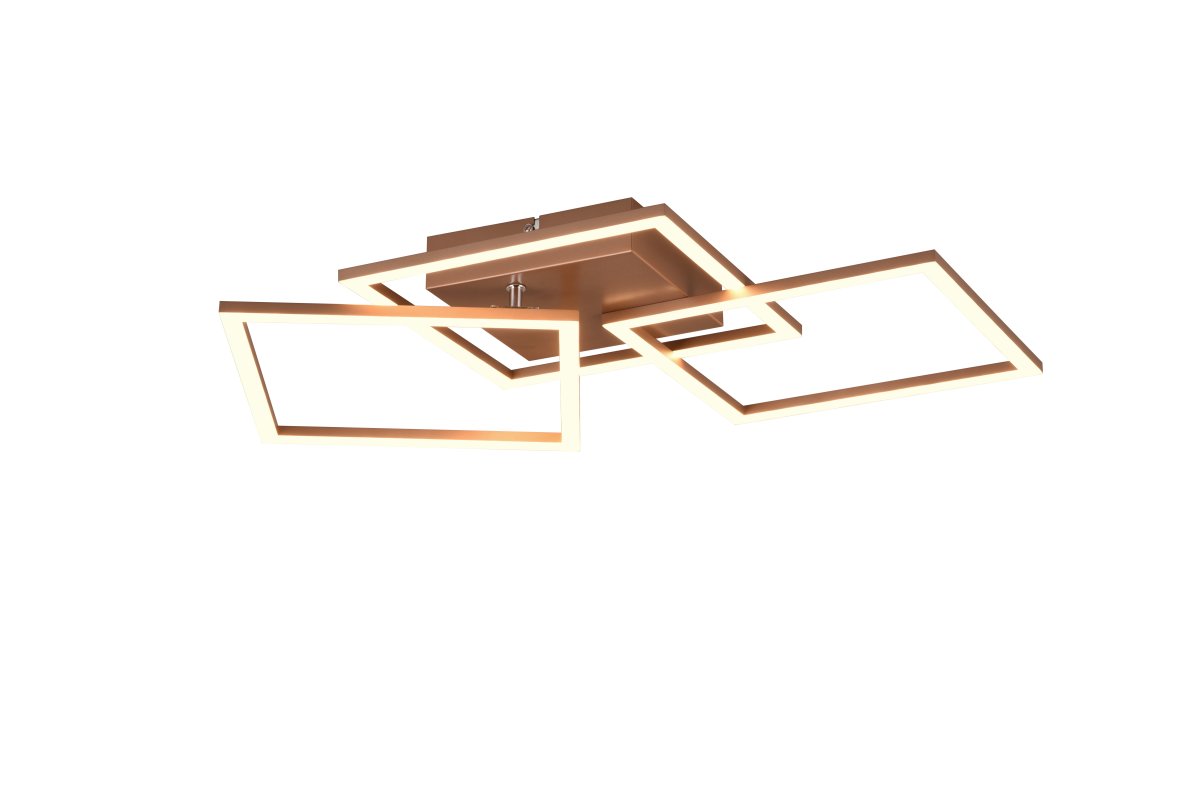 Trail 74cm Braun deckenleuchte Von Trio Lighting - Die Decken- und Wandleuchte Trail ist ein stylischer Hingucker, der durch sein geometrisches und drehbares Design besticht.