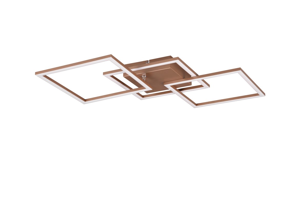 Trail 74cm Braun deckenleuchte Von Trio Lighting - Die Decken- und Wandleuchte Trail ist ein stylischer Hingucker, der durch sein geometrisches und drehbares Design besticht.