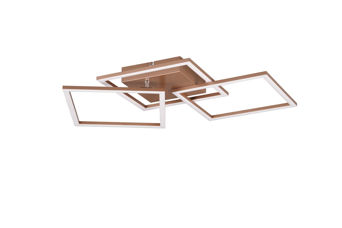Trail 74cm Braun deckenleuchte Von Trio Lighting - Die Decken- und Wandleuchte Trail ist ein stylischer Hingucker, der durch sein geometrisches und drehbares Design besticht.