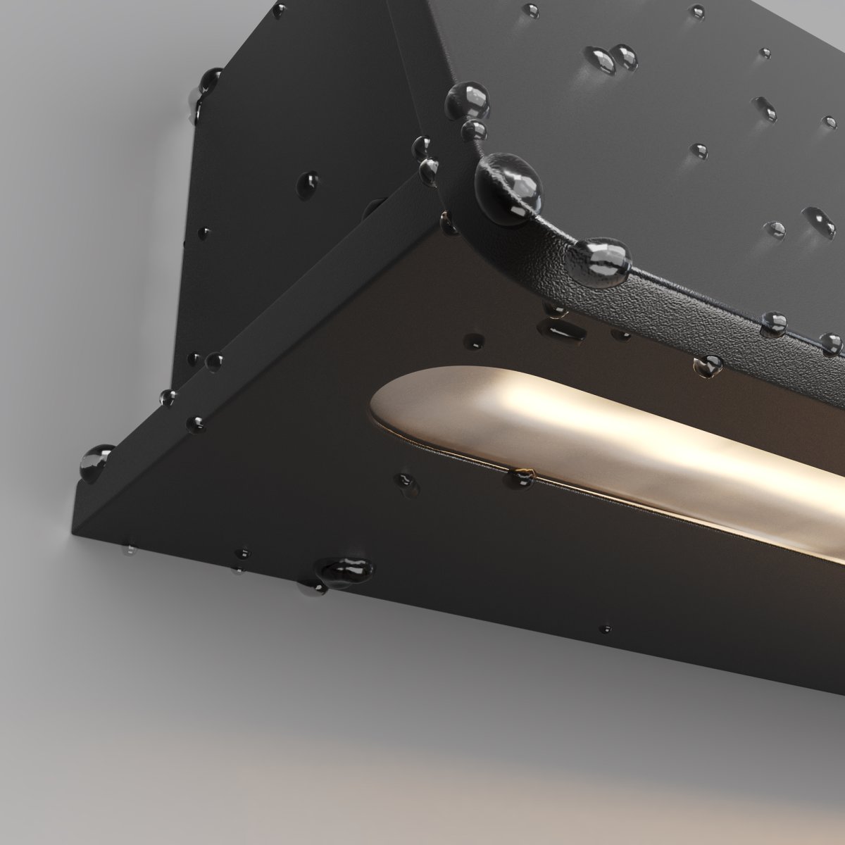 Trupp Graphit außenlampe Von Maytoni - Die Trupp-Wandleuchte verfügt über ein innovatives Design mit seitlich gerichtetem Lichtfluss, wodurch ein einzigartiger und unsichtbarer Lichteffekt entsteht, der für eine besondere Atmosphäre sorgt.