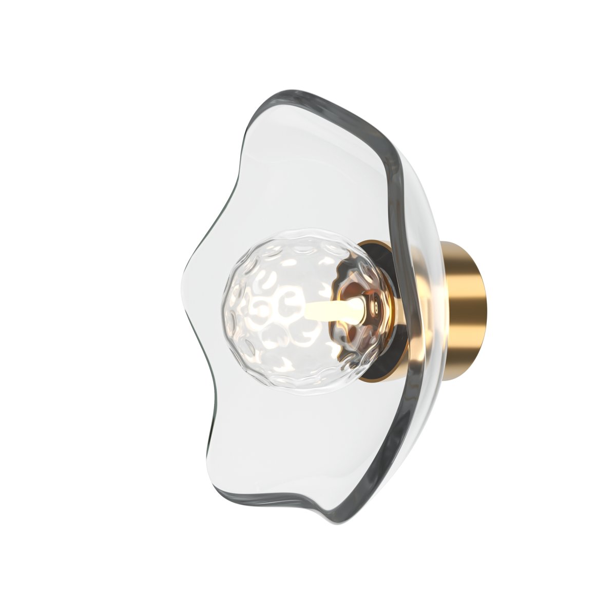 Miracle 1 Messing wandlampe Von Maytoni - Die Lampe hat eine weiche und organische Form, die zu einem spektakul&auml;ren Lichteffekt beitr&auml;gt.