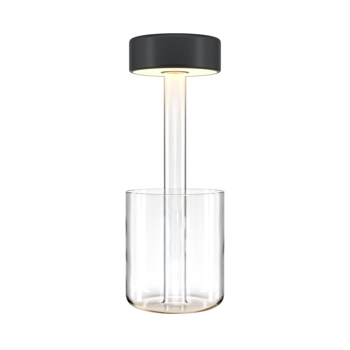 AI Collaboration 35cm Schwarz tragbare Von Maytoni - Die Lampen verfügen über einen praktischen Touch-Schalter über dem Lampenschirm und sind tragbar mit einer Akkulaufzeit von bis zu 8 Stunden.