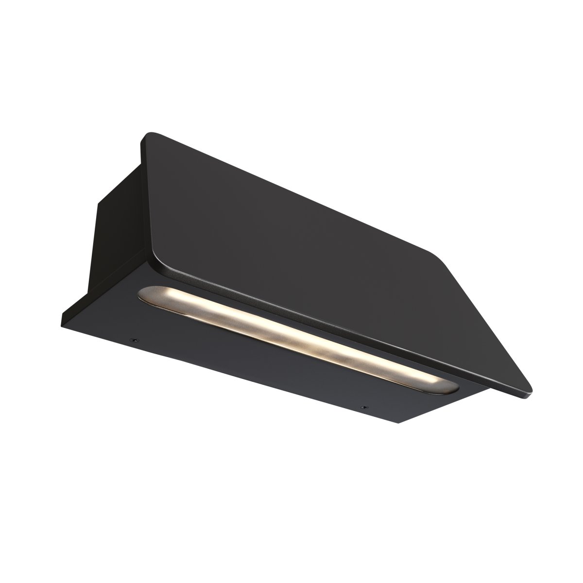 Trupp Graphit außenlampe Von Maytoni - Die Trupp-Wandleuchte verfügt über ein innovatives Design mit seitlich gerichtetem Lichtfluss, wodurch ein einzigartiger und unsichtbarer Lichteffekt entsteht, der für eine besondere Atmosphäre sorgt.