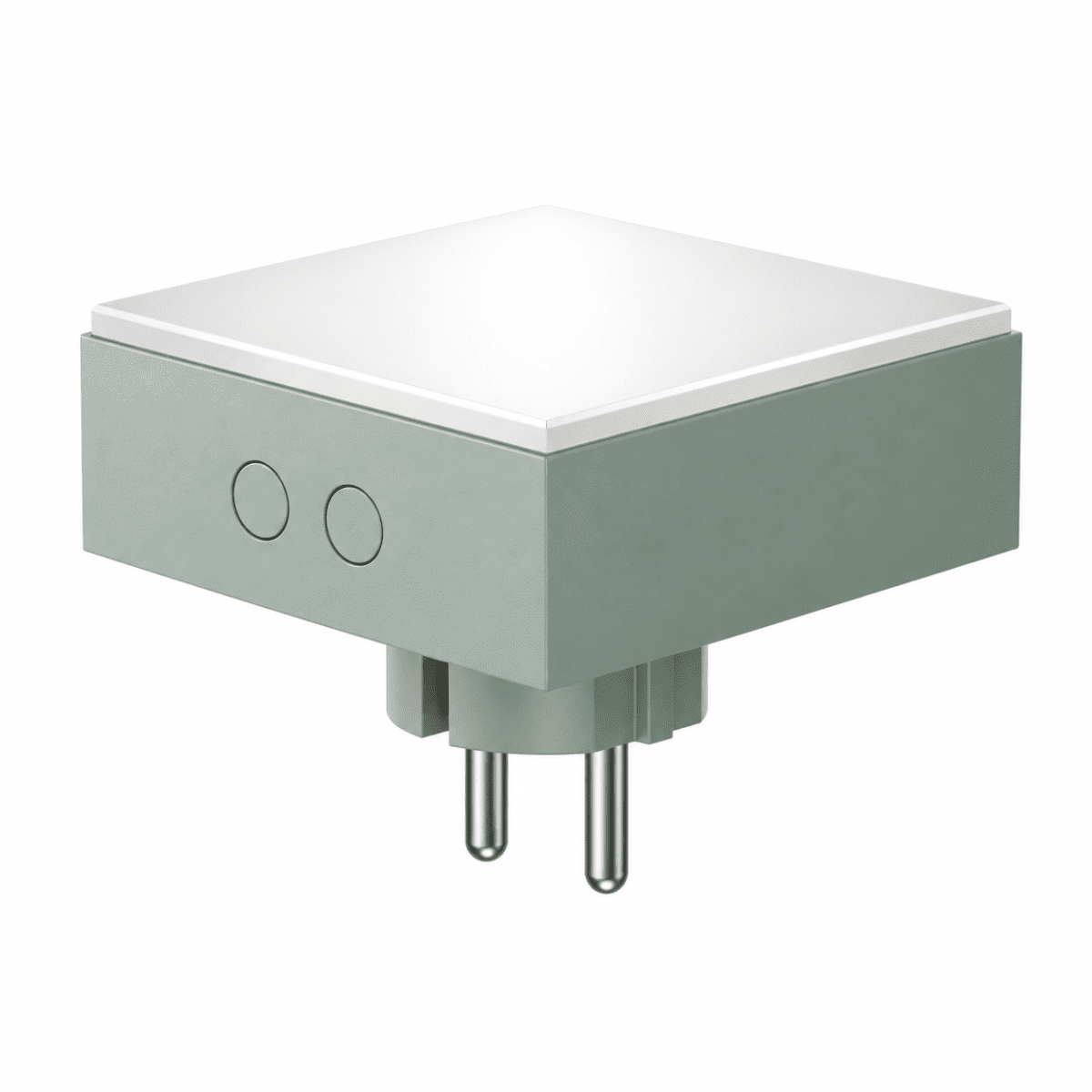 LAMP 1 - EU Grün Von Avolt - Diese praktische kleine Lampe wird direkt an die Steckdose (230 V) angeschlossen und eignet sich perfekt als Nachtlicht oder Stimmungslicht im Flur, Schlafzimmer oder anderen R&auml;umen, in denen Sie ein sanftes Licht w&uuml;nschen.