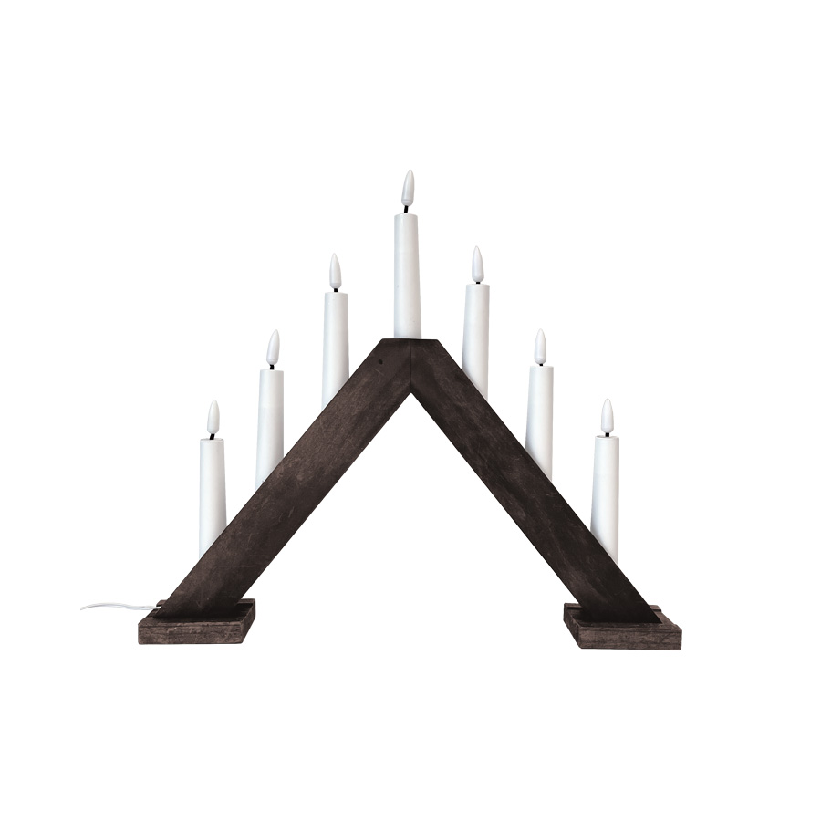 Sara Holz Von Pixie Design - Sara ist ein klassischer Kerzenst&auml;nder mit sieben Armen aus Holz.