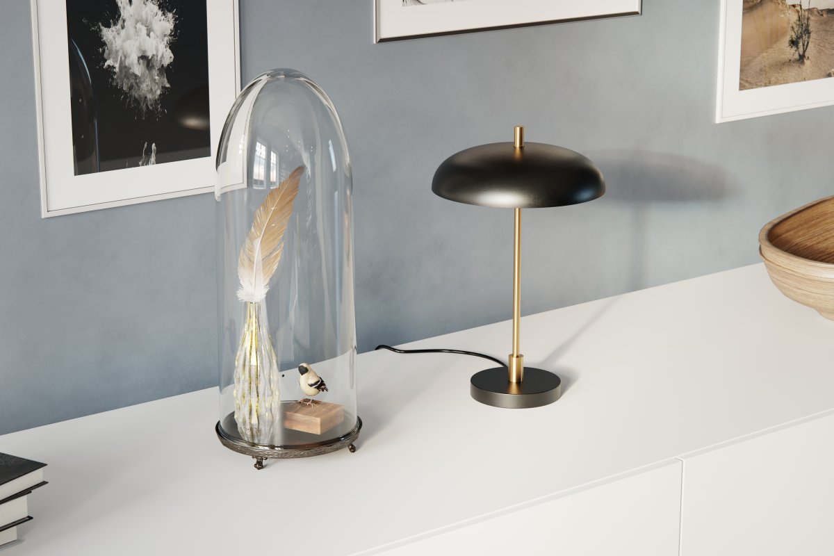 Shelby 45cm Mattschwarz tischlampe Von By Rydéns - Diese Lampe macht sich im Wohnzimmer ebenso gut wie im Schlafzimmer und verleiht jeder Umgebung Stil und Charme.