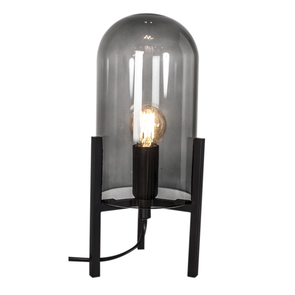 Smokey 30cm Mattschwarz tischlampe Von By Rydéns - Smokey ist eine moderne und robuste Lampe, die klein ist und sich mit ihren 30 Zentimetern leicht auf dem Boden platzieren l&auml;sst.