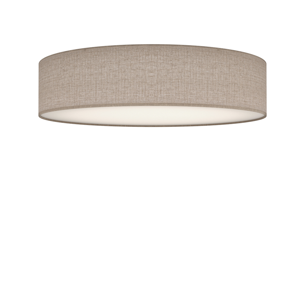 Zoombild von Soft Ø60 Beige Leinen deckenleuchte Von Belid - Der Lampenschirm aus Leinen in einem nat&uuml;rlichen Beigeton harmoniert perfekt mit der wei&szlig;en Fu&szlig;platte, die f&uuml;r eine gleichm&auml;&szlig;ige und blendfreie Ausleuchtung sorgt.