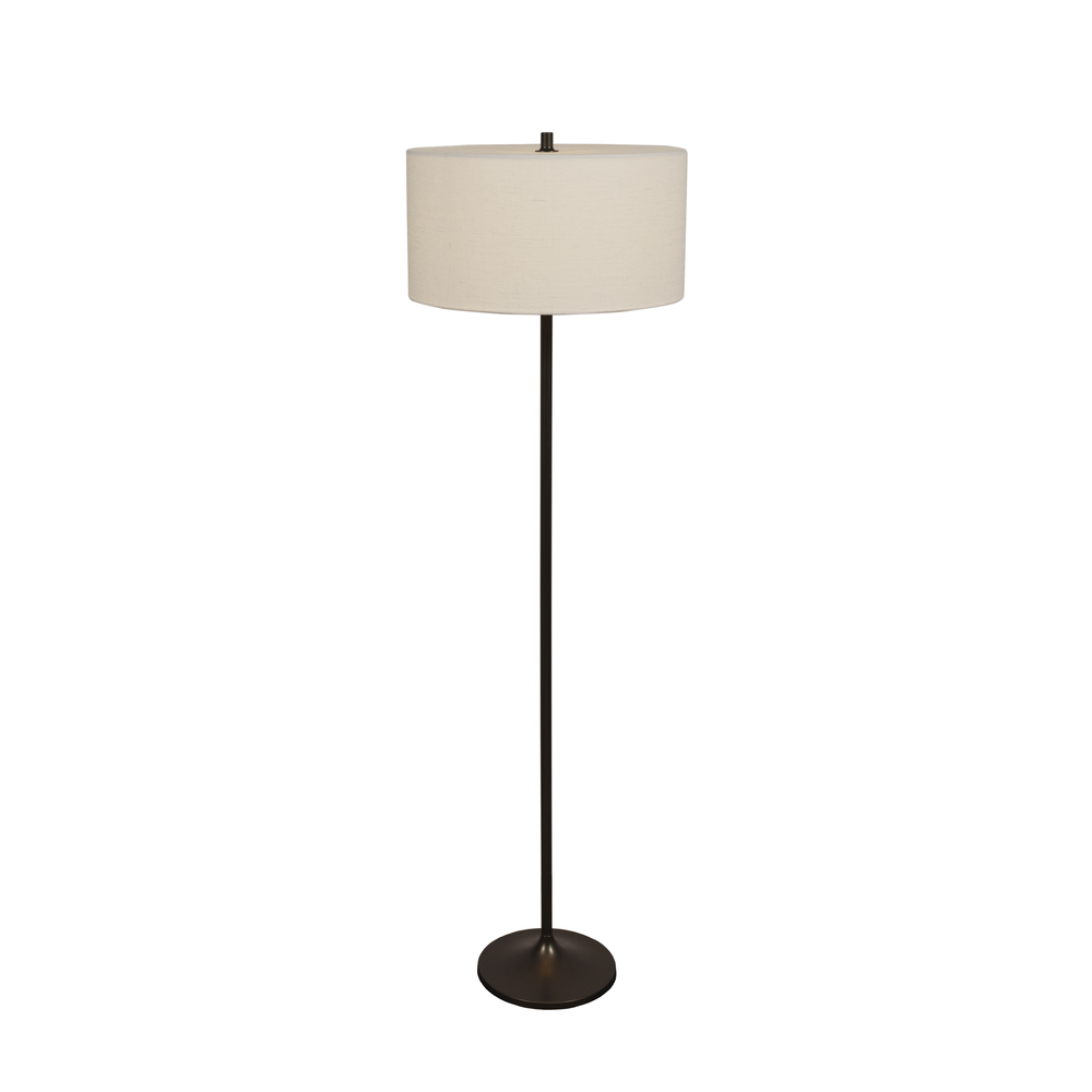 Zoombild von Soft Weiß/Bronze stehlampe Von Belid - Der integrierte Blendschutz aus recyceltem und recycelbarem PMMA tr&auml;gt zu einem gleichm&auml;&szlig;igen und angenehmen Lichtbild bei.