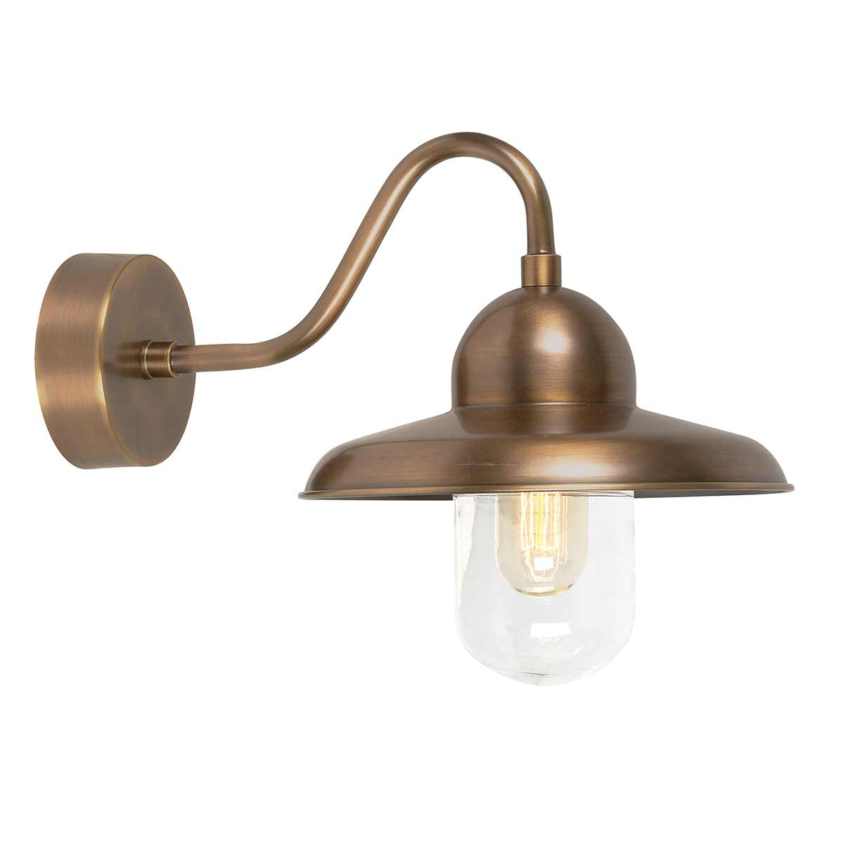 Somerton Antikes Messing außenlampe Von Elstead Lighting - Diese klassische Laterne ist handgefertigt aus massivem Messing und für zusätzliche Haltbarkeit lackiert.