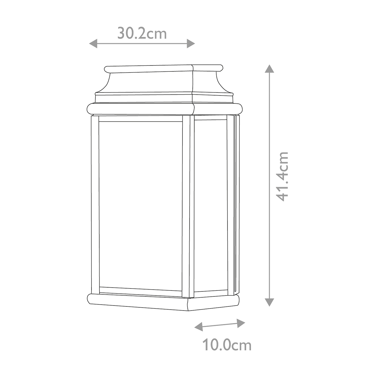 St Martins 42cm Antikes Messing außenlampe Von Elstead Lighting - Tillverkad av massiv m&auml;ssing och klart glas, erbjuder den en robust och h&aring;llbar konstruktion som utvecklar en vacker patina &ouml;ver tid.