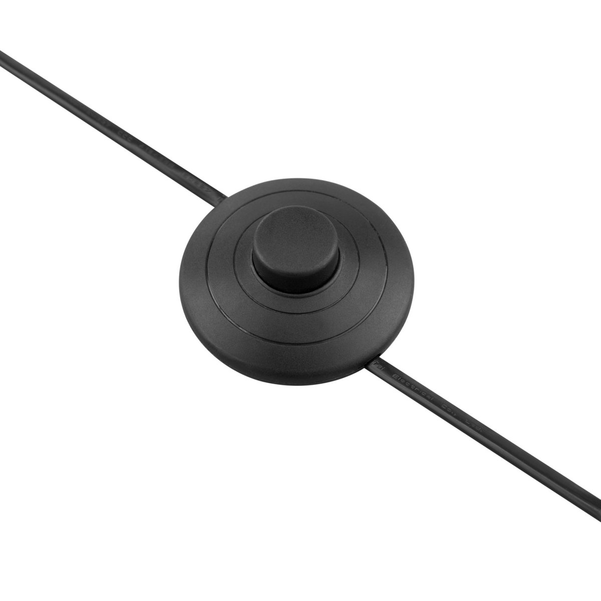Vessa Schwarz stehlampe Von Brilliant - Die stilvolle Stehleuchte Vessa aus schwarzem Metall mit wei&szlig;em Kunststoffschirm verleiht der Lampe eine sanfte und elegante Ausstrahlung.