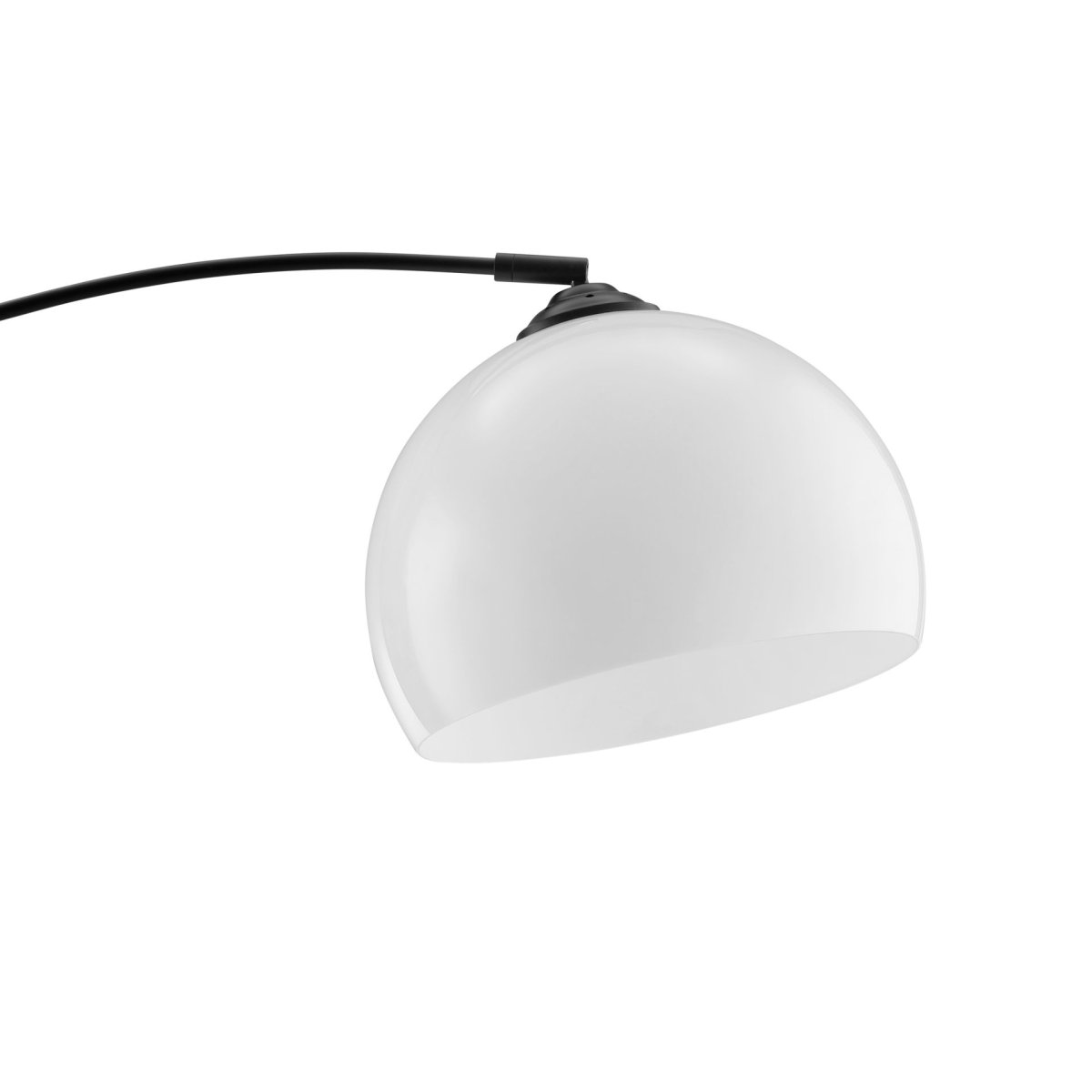 Vessa Schwarz stehlampe Von Brilliant - Die stilvolle Stehleuchte Vessa aus schwarzem Metall mit wei&szlig;em Kunststoffschirm verleiht der Lampe eine sanfte und elegante Ausstrahlung.