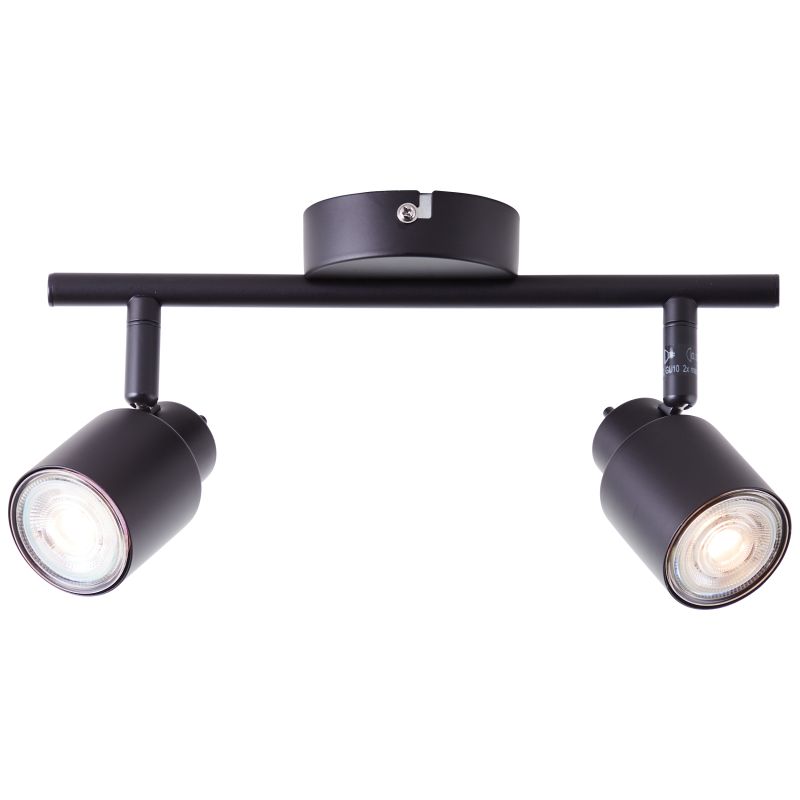 Andres 2 Schwarz spotlight Von Brilliant - Platzieren Sie sie im Schlafzimmer, Flur oder in der Küche.